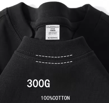 Heavy weight cotton short sleeved T-shirt summer round neck loose